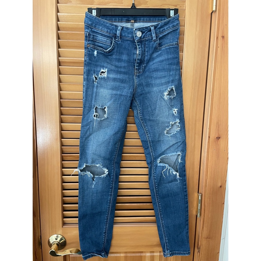 Topshop skinny ripped jeans